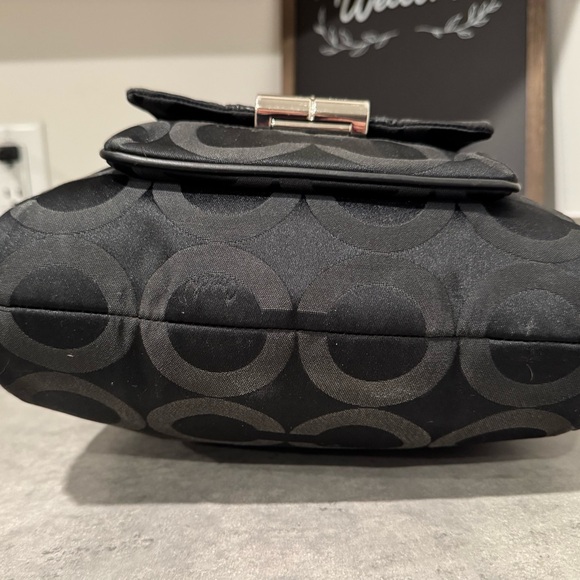 Coach Kristin Op Art Sateen Satchel Purse! GUC!! - Picture 7 of 13